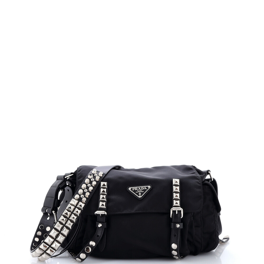 Prada Medium New Vela Flap Messenger Bag